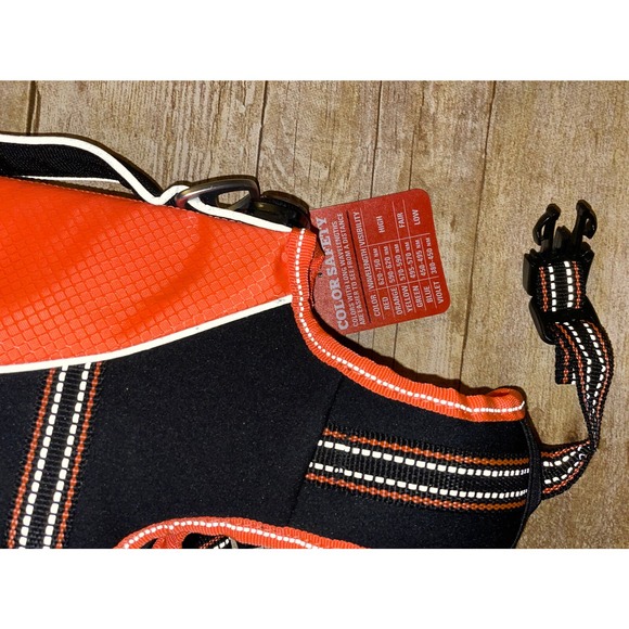 Arcadia Trail Life Flotation Aquatic Dog Vest Orange XS Harness w Compass‎ - Picture 6 of 6